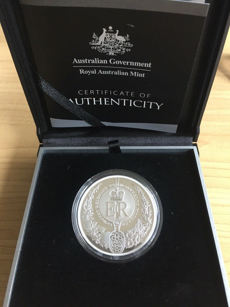 2015 $5 Longest Reigning Monarch Queen Elizabeth II One Ounce Silver Proof Coin