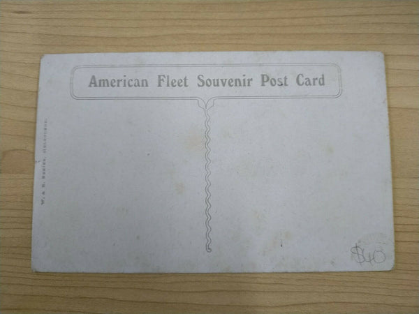 American Vintage USS Illinois American Fleet Souvenir Postcard