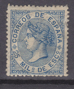 Spain SG 145 25m blue Mint