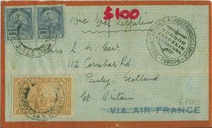 Brazil, Flight cover to Great Britain via Graf Zeppelin
