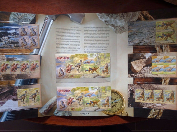 2013 Australia's Age of Dinosaurs Minisheet Collection 134/200