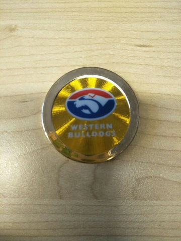 2007 AFL Topps Chipz Gold Team Logo Western Bulldogs RARE