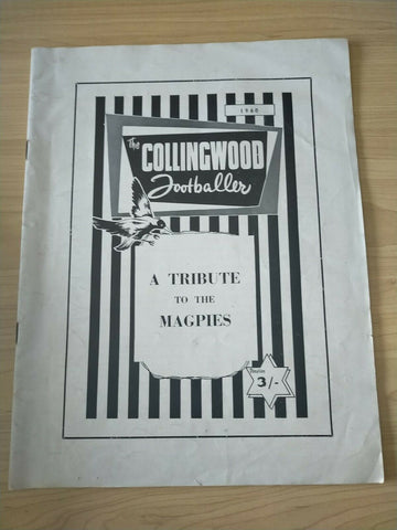 VFL 1960 Collingwood Football Club A Tribute To The Magpies Magazine