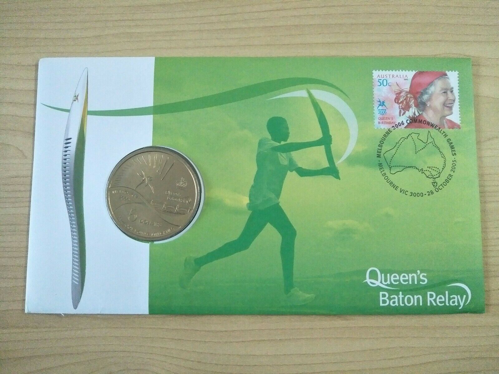 2006 $5 Australian Queen's Baton Relay PNC 1st Day Issue