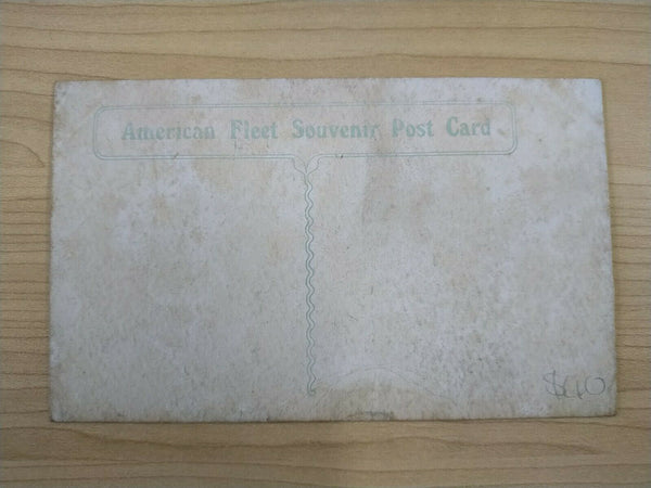 American Vintage USS Kentucky American Fleet Souvenir Postcard