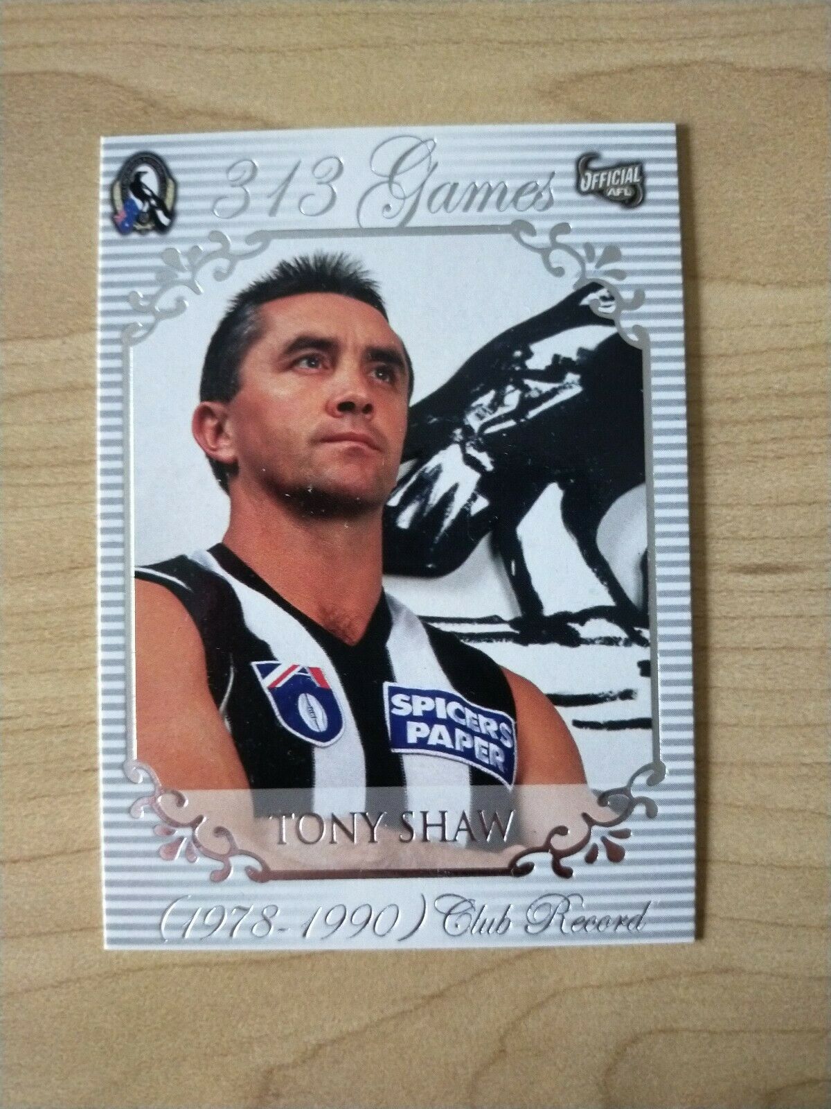 Select ESP Official AFL Collingwood Team Of The Century Tony Shaw (53)