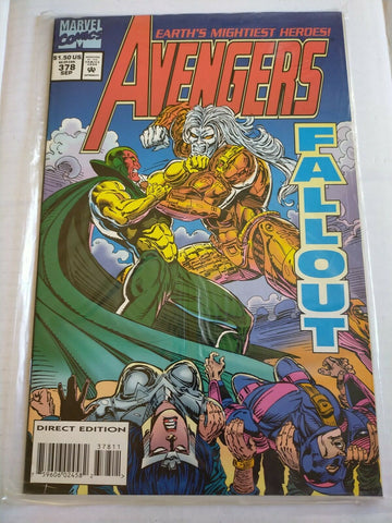 Marvel 1994 September No.378 The Avengers Comic SEALED IN ORIGINAL PACKAGING