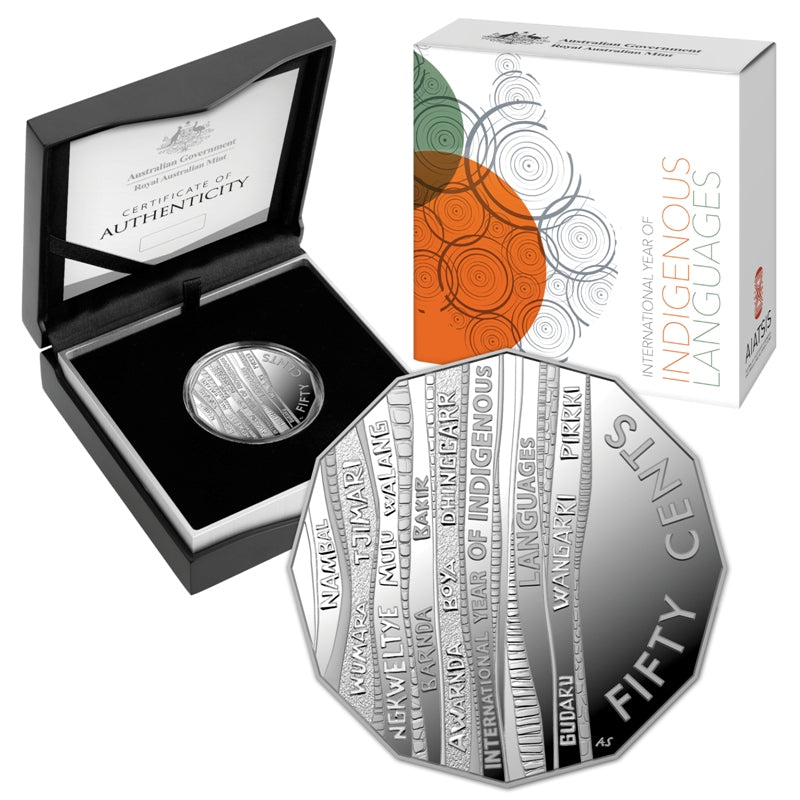 2019 50c International Year of Indigenous Languages Silver Proof Coin