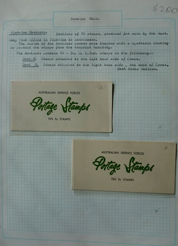 Service Mail Vietnam Postage Booklets of 10 Stamps