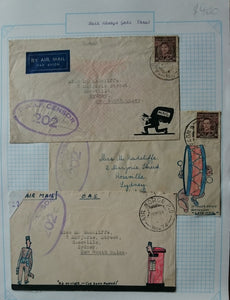 Military Mail Air Force PO No74 Mail Always Gets Through Covers RAAF Censor 202