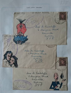 Australia WW2 Military Mail Each Loves Someone