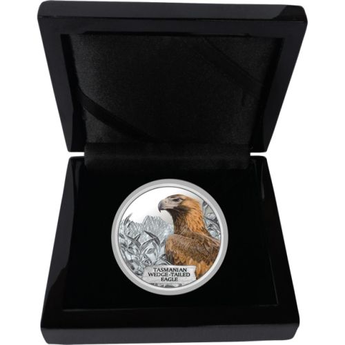 Tuvalu 2012 Endangered and Extinct Series Tasmanian Wedge-Tail Eagle 1oz 999 Silver Proof Coin Box Cert