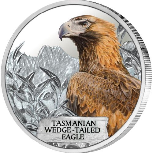 Tuvalu 2012 Endangered and Extinct Series Tasmanian Wedge-Tail Eagle 1oz 999 Silver Proof Coin Box Cert