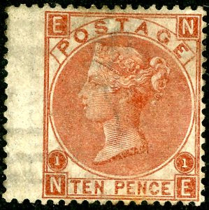 GB Great Britain SG 112 10d red-brown MLH