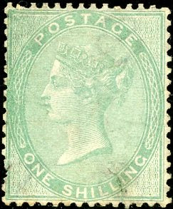 GB Great Britain SG 73 1s. Mint. Missing perforations bottom left cv £3500