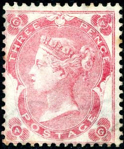 GB Great Britain 1862 SG 76 3d bright carmine-rose Mint