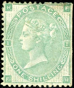 GB Great Britain SG 90 1s. Green Plate 1 Mint Cut