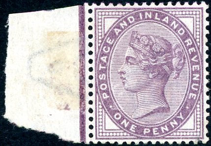 GB Great Britain SG 172 1d lilac Die II with offset MUH