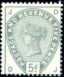 Great Britain SG 193 5d Postage and Revenue Stamp MUH