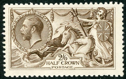 GB Great Britain SG 413a B.W 2/6 Half Crown Definitive Seahorse Stamp Mint Unhinged