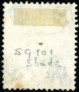 GB Great Britain 1865 SG 101 1/ One Shilling Stamp Used