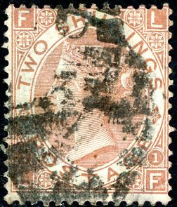 GB Great Britain SG 121 2s brown Heavy Used but high Catalogue value