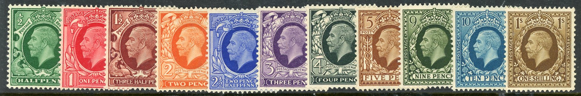 GB Great Britain SG439-49 Stamps Mint Unhinged
