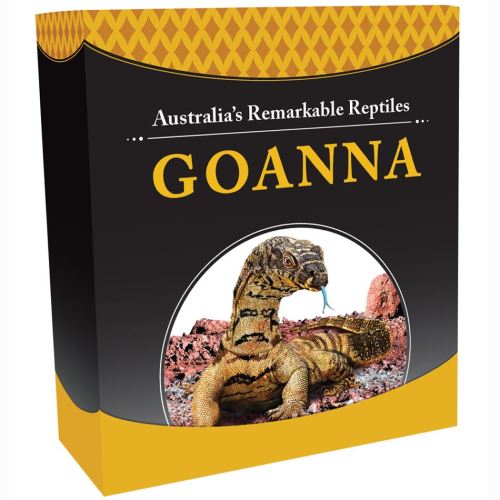 Tuvalu 2016 Remarkable Reptiles Goanna 1oz 999 Silver Proof Coin Box Cert