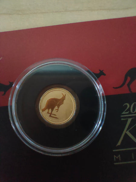 2013 $2 Australian Kangaroo Series .5 gram  .9999 Gold Coin