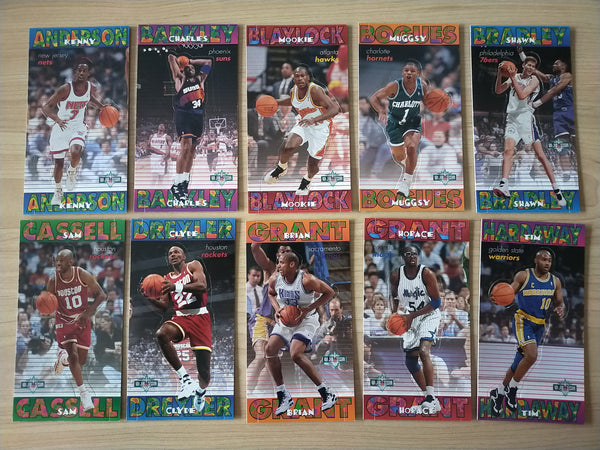 1995 NBA Fleer NBA Jam Session Pop Out Stand Ups - Complete Set of 25 Cards