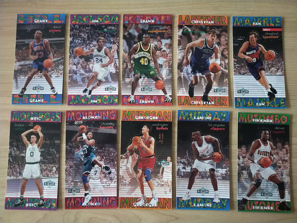 1995 NBA Fleer NBA Jam Session Pop Out Stand Ups - Complete Set of 25 Cards