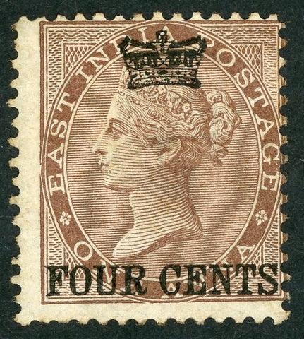 Malayan States Straits Settlements SG 4 Four Cents 4c Stamp Mint