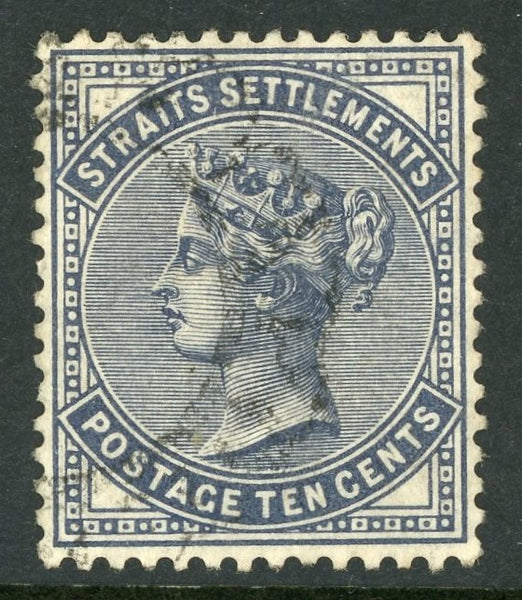 Malayan States Straits Settlements SG 49 10c Stamp Mint