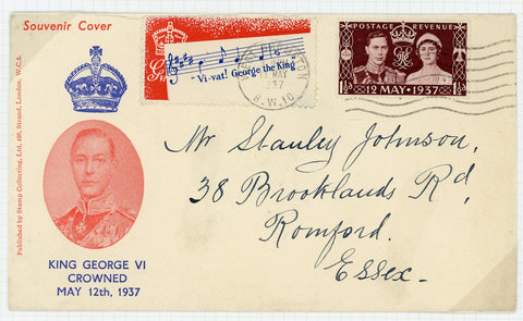 GB Great Britain 1937 May 12th Souvenir Cover King George VI Coronation
