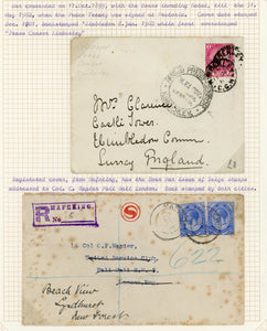 Cape of Good Hope South Africa 1899-1902 Boer War Military Mail 2 Covers Press Censor Kimberley & Mafeking