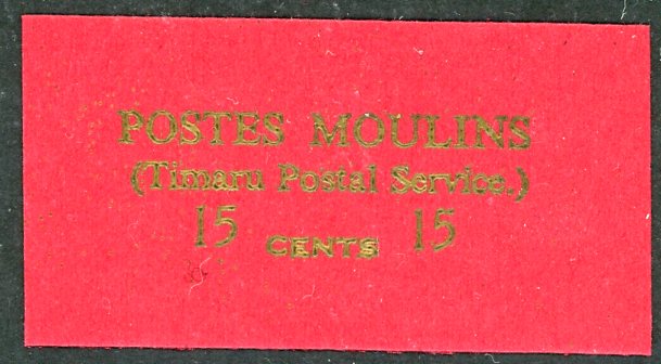 New Zealand 15c Timaru Bicycle Post Proof