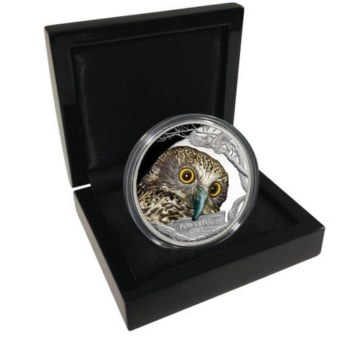 2018 Endangered and Extinct Series Powerful Owl 1oz 999 Silver Proof Coin Box Cert