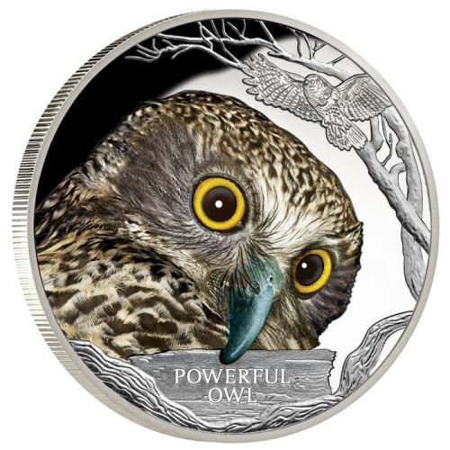 2018 Endangered and Extinct Series Powerful Owl 1oz 999 Silver Proof Coin Box Cert