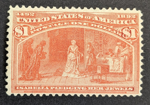 USA Scott# 241 $1 red Columbus MUH