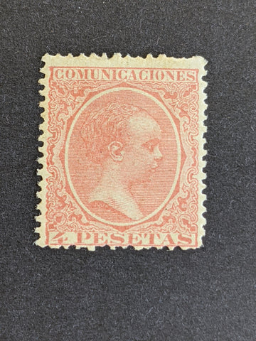 Spain SG 287 4p red King Alfonso XIII MLH