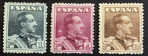 Spain SG 391/3 1p to 10p MLH