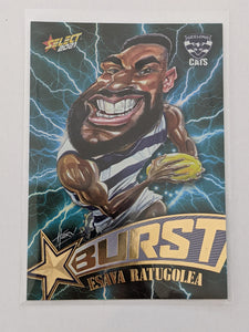 2021 AFL Select Footy Stars Lightning Burst Esava Ratugolea Geelong 27/210