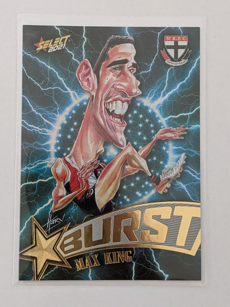 2021 AFL Footy Stars Lightning Burst Max King St Kilda 18/210