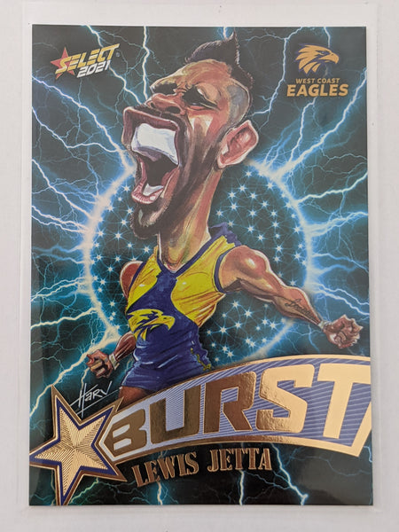 2021 AFL Footy Stars Lightning Burst Lewis Jetta West Coast Eagles 107/210