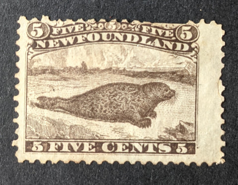 Newfoundland Canada SG 26 10c black seal Mint no gum