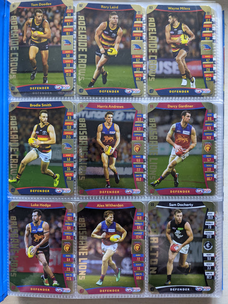 2019 AFL Teamcoach Complete Gold Set in Album