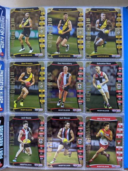 2019 AFL Teamcoach Complete Gold Set in Album