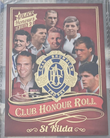 2015 AFL Select Honours 2 Club Honour Roll St Kilda
