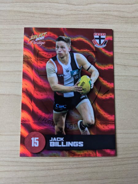 2021 AFL Select Prestige Red Parallel St Kilda Jack Billings 11/210