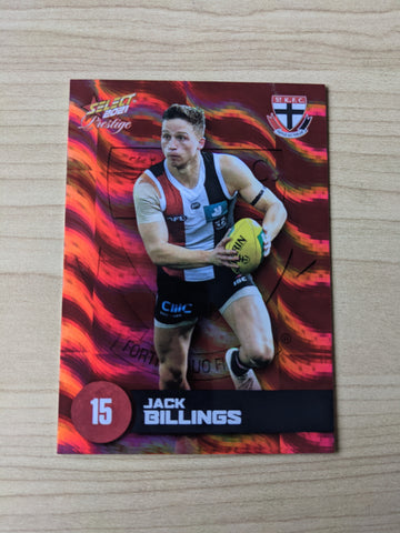 2021 AFL Select Prestige Red Parallel St Kilda Jack Billings 11/210